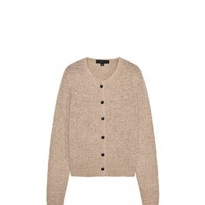 Zara rustic knit Beige Button-Up Cardigan